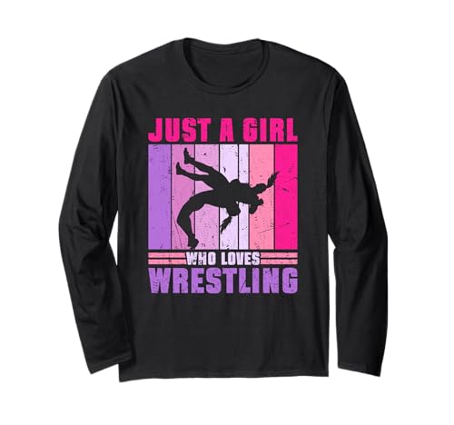 Nur EIN Mädchen, das Wrestling liebt Langarmshirt von Funny Wrestling Fans Gifts