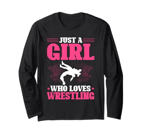 Nur EIN Mädchen, das Wrestling liebt Langarmshirt von Funny Wrestling Fans Gifts
