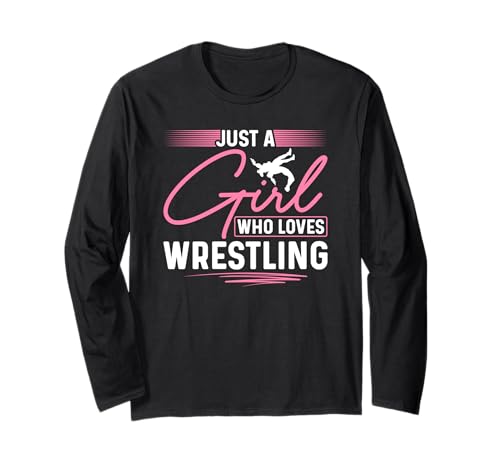 Nur EIN Mädchen, das Wrestling liebt Langarmshirt von Funny Wrestling Fans Gifts
