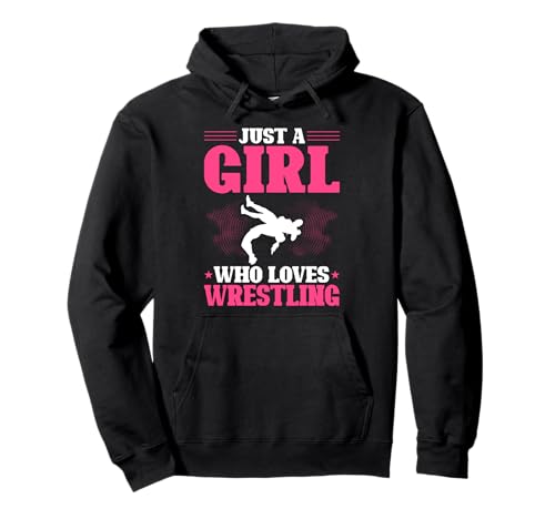 Nur EIN Mädchen, das Wrestling liebt Pullover Hoodie von Funny Wrestling Fans Gifts