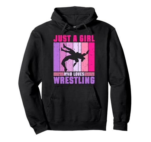 Nur EIN Mädchen, das Wrestling liebt Pullover Hoodie von Funny Wrestling Fans Gifts