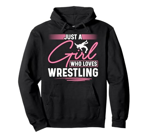 Nur EIN Mädchen, das Wrestling liebt Pullover Hoodie von Funny Wrestling Fans Gifts