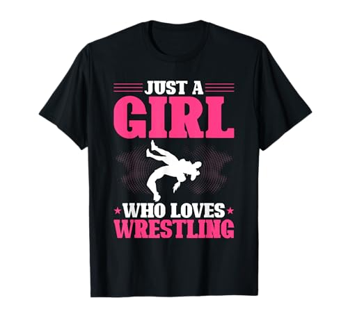 Nur EIN Mädchen, das Wrestling liebt T-Shirt von Funny Wrestling Fans Gifts