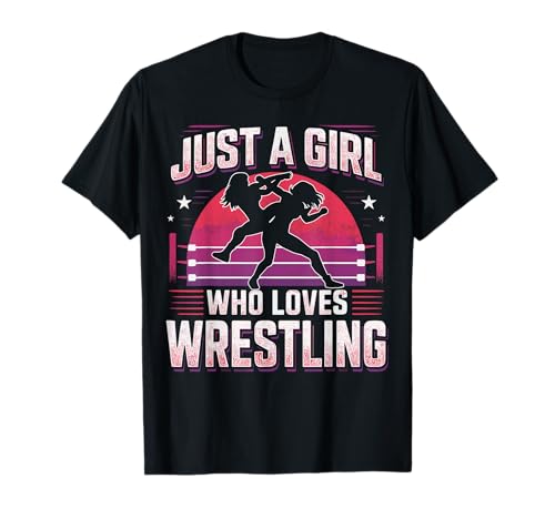 Wrestler Nur ein Mädchen, das Wrestling Girl Wrestle liebt T-Shirt Wrestler Nur ein Mädchen, das Wrestling Girl Wrestle liebt T-Shirt von Funny Wrestling Lover