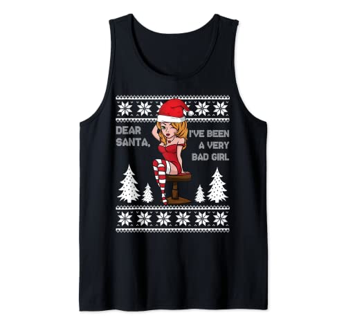Santa I've Been A Very Bad Girl Naughty Christmas Women Tank Top von Funny X-Mas Humor Girls Women Costume Gifts