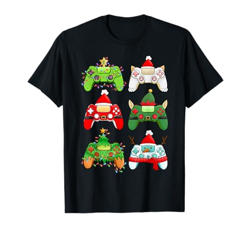 Lustige Weihnachts-T-Shirts für Herren, Jungen, Kinder, Weihnachts-T-Shirts T-Shirt von Funny Xmas T Shirts Mens Gamer Boy