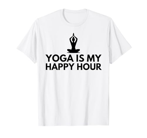 Yoga is My Happy Hour Peace Yoga Lover Männer Frauen T-Shirt Yoga is My Happy Hour Peace Yoga Lover Männer Frauen T-Shirt von Funny Yoga Saying Yoga Is My Happy Hour