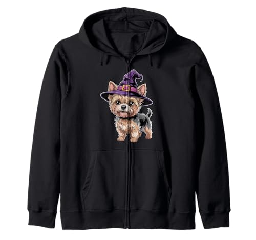 Gruseliges Yorkie Mama Halloween Party Kostüm Hexenhut Yorkie Kapuzenjacke Gruseliges Yorkie Mama Halloween Party Kostüm Hexenhut Yorkie Kapuzenjacke von Funny Yorkie Dog Lover Halloween Costume Gifts Ide