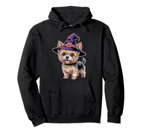 Gruseliges Yorkie Mama Halloween Party Kostüm Hexenhut Yorkie Pullover Hoodie Gruseliges Yorkie Mama Halloween Party Kostüm Hexenhut Yorkie Pullover Hoodie von Funny Yorkie Dog Lover Halloween Costume Gifts Ide