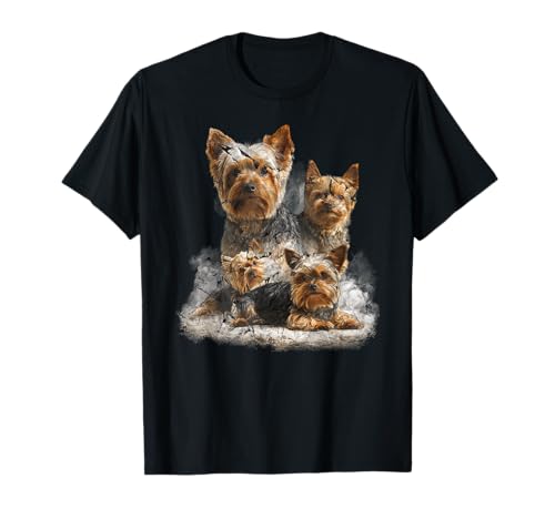 Niedliche Yorkshire-Kunst für Männer und Frauen, Yorkshire Hundeliebhaber T-Shirt von Funny Yorkshire Design For Men Women