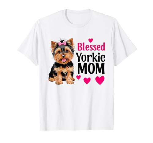 Niedlicher Yorkshire Terrier Lover gesegneter Yorkie Mom Damen Hund T-Shirt Niedlicher Yorkshire Terrier Lover gesegneter Yorkie Mom Damen Hund T-Shirt von Funny Yorkshire Terrier Yorkie Dog Apparel