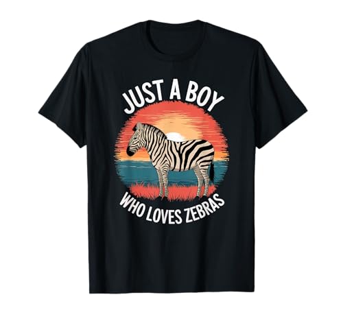 Nur EIN Junge, der Zebras liebt Wildlife Lover Jungen Zebras T-Shirt Nur EIN Junge, der Zebras liebt Wildlife Lover Jungen Zebras T-Shirt von Funny Zebra Lover Clothing