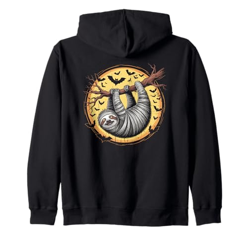 Mama Faultier Mond Halloween Zombie Faultier Kapuzenjacke Mama Faultier Mond Halloween Zombie Faultier Kapuzenjacke von Funny Zombie Sloth Costumes