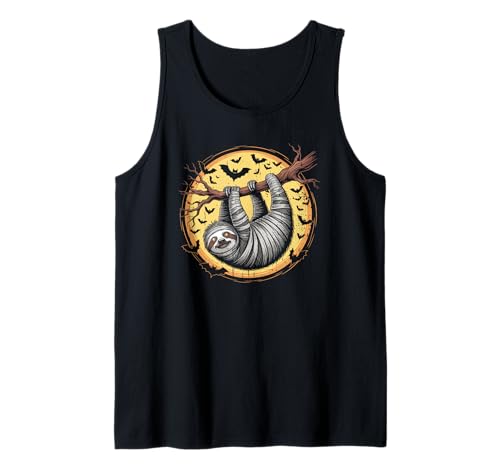 Mama Faultier Mond Halloween Zombie Faultier Tank Top Mama Faultier Mond Halloween Zombie Faultier Tank Top von Funny Zombie Sloth Costumes