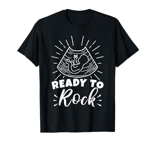 Bereit zu rocken Baby T-Shirt Bereit zu rocken Baby T-Shirt von Funny baby ultrasound new mother newborn mom