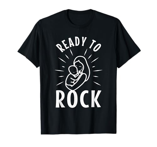 Bereit zu rocken Baby T-Shirt Bereit zu rocken Baby T-Shirt von Funny baby ultrasound new mother newborn mom