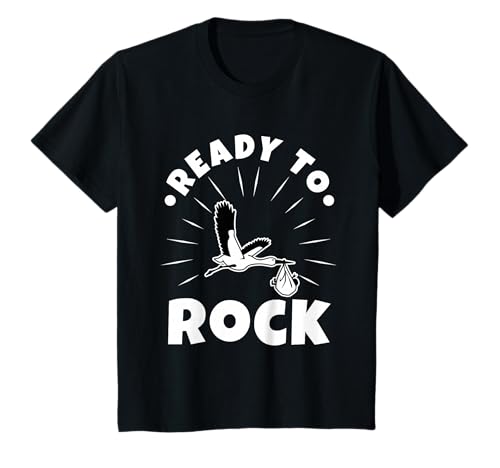 Kinder Bereit zu rocken Baby T-Shirt von Funny baby ultrasound new mother newborn mom