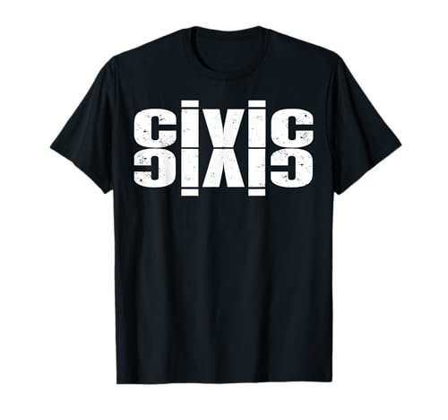 Civic Palindrome Shirtträger Can Read It für Männer Frauen JDM T-Shirt von Funny civic Gag Idea For Men Women JDM DDx.
