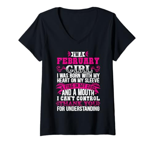 Damen Die Besten sind im März geboren T-Shirt mit V-Ausschnitt von Funny delivery boy saying gift idea