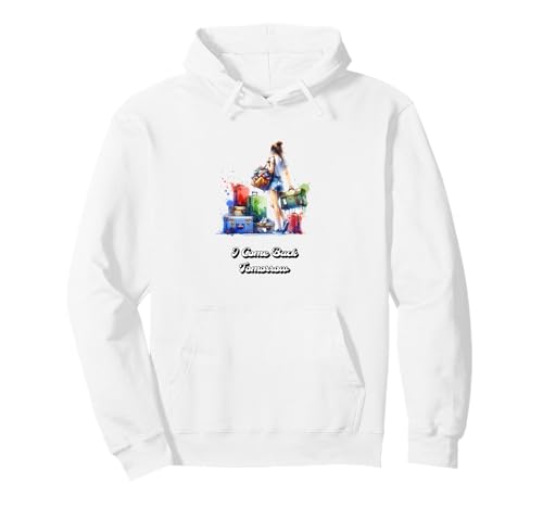 Frauen am Reisen mit viel Gepäck Lustig Frau fährt in Urlaub Pullover Hoodie Frauen am Reisen mit viel Gepäck Lustig Frau fährt in Urlaub Pullover Hoodie von Funny gifts for Girls