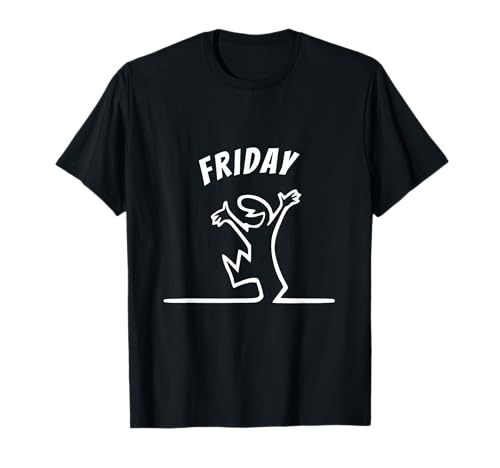 Lustiges Line Man Motiv im La Linea Style, Friday Cheers T-Shirt Lustiges Line Man Motiv im La Linea Style, Friday Cheers T-Shirt von Funny line man in La Linea style,Friday cheers