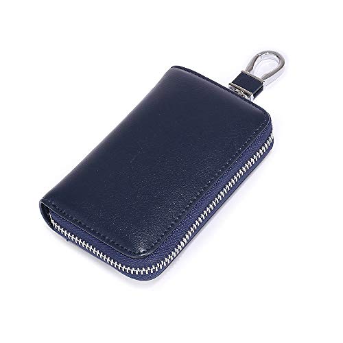 Echtleder-Schlüsseltasche mit 2 Kartenfächern und 6 Haken und 1 Zugangskarte, Schlüsseletui für Autoschlüssel, Portemonnaie für Damen und Herren - - 1 Pcs Echtleder-Schlüsseltasche mit 2 Kartenfächern und 6 Haken und 1 Zugangskarte, Schlüsseletui für Autoschlüssel, Portemonnaie für Damen und Herren - - 1 Pcs von Funny live