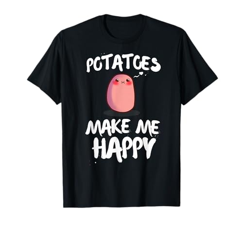 Süße Kartoffeln machen mich glücklich süße rosa Kartoffel für Mädchen Kinder T-Shirt von Funny potato TEES