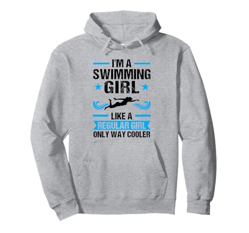 Schwimmen Mädchen wie ein normales Mädchen nur viel kühler Schwimmer Pullover Hoodie Schwimmen Mädchen wie ein normales Mädchen nur viel kühler Schwimmer Pullover Hoodie von Funny swimmer Outfits