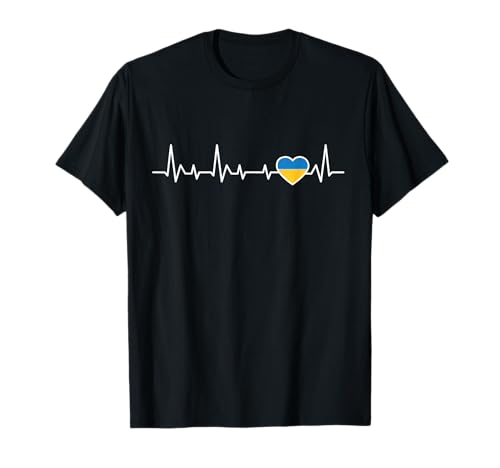 ukrainische flagge ukrainische hemd herren herzschlag T-Shirt ukrainische flagge ukrainische hemd herren herzschlag T-Shirt von Funny ukraine Design