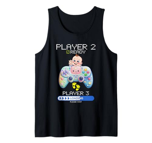 Player 2 Player 3 Loading _ Gaming Style _ Baby Ankündigung Tank Top Player 2 Player 3 Loading _ Gaming Style _ Baby Ankündigung Tank Top von Funny & Cool Designs for Moms & Dads Gamers