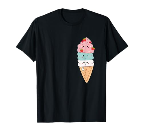 Sweet Kawaii Eiscreme-Liebhaber Sommer für Jungen Mädchen Teens T-Shirt Sweet Kawaii Eiscreme-Liebhaber Sommer für Jungen Mädchen Teens T-Shirt von Funny & Cute Ice Cream cone cartoon character Tee
