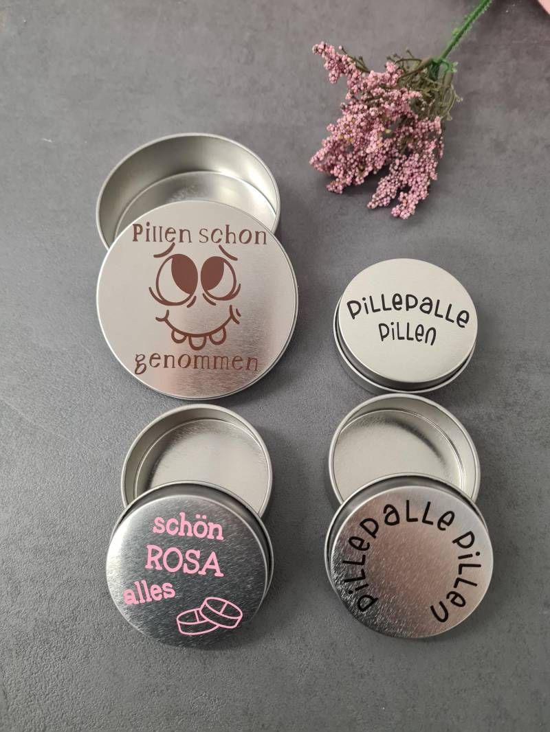 Pillendose Im Set 1x Groß Klein Lustig Spruch Geschenk von FunnyDruck