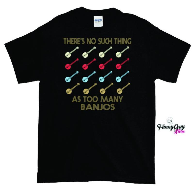Banjo T-Shirt Vintage Shirt Instrument Bluegrass Lustiges Banjoist Geschenk Musiker von FunnyGuyStore