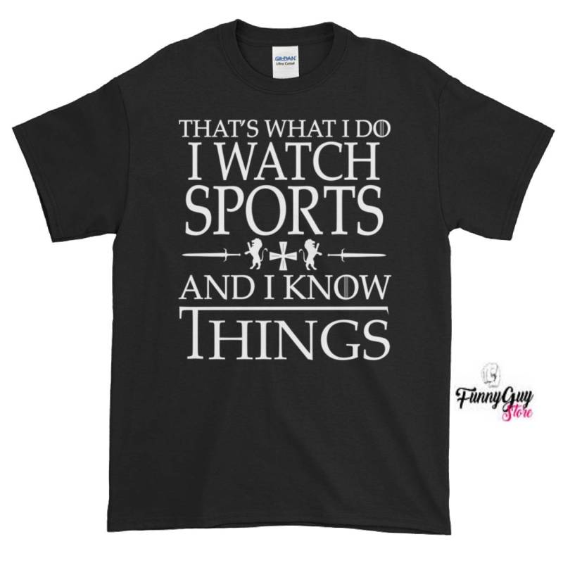 Sport-Liebhaber-Geschenk Sport-T-Shirt Sport-Beobachter-T-stück Sport-Fan-T-stück Niedliches Sport-T-stück Sportliches T-Shirt von FunnyGuyStore