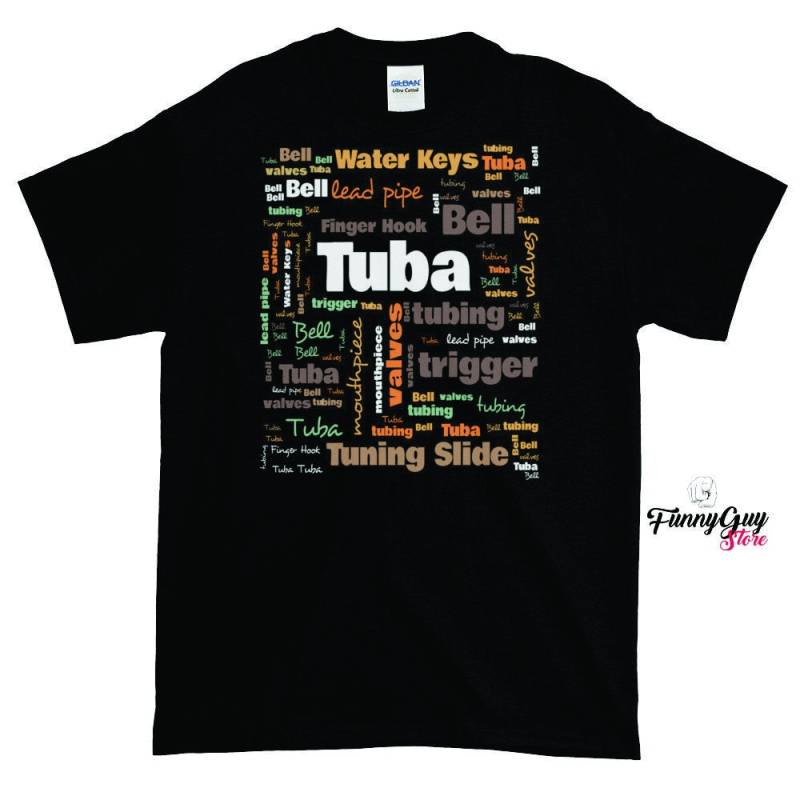 Tuba-T-Shirt Geschenk Tuba-Spieler-Tuba-T-stück Tuba-Geschenk Cooles Tuba-T-stück Blaskapelle-T-stück von FunnyGuyStore