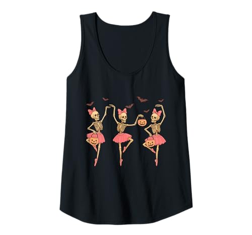 Damen Tanzende Skelett-Ballerinas Halloween Feier lustig Tank Top Damen Tanzende Skelett-Ballerinas Halloween Feier lustig Tank Top von FunnyHalloween Celebration Skeleton Ballerinas