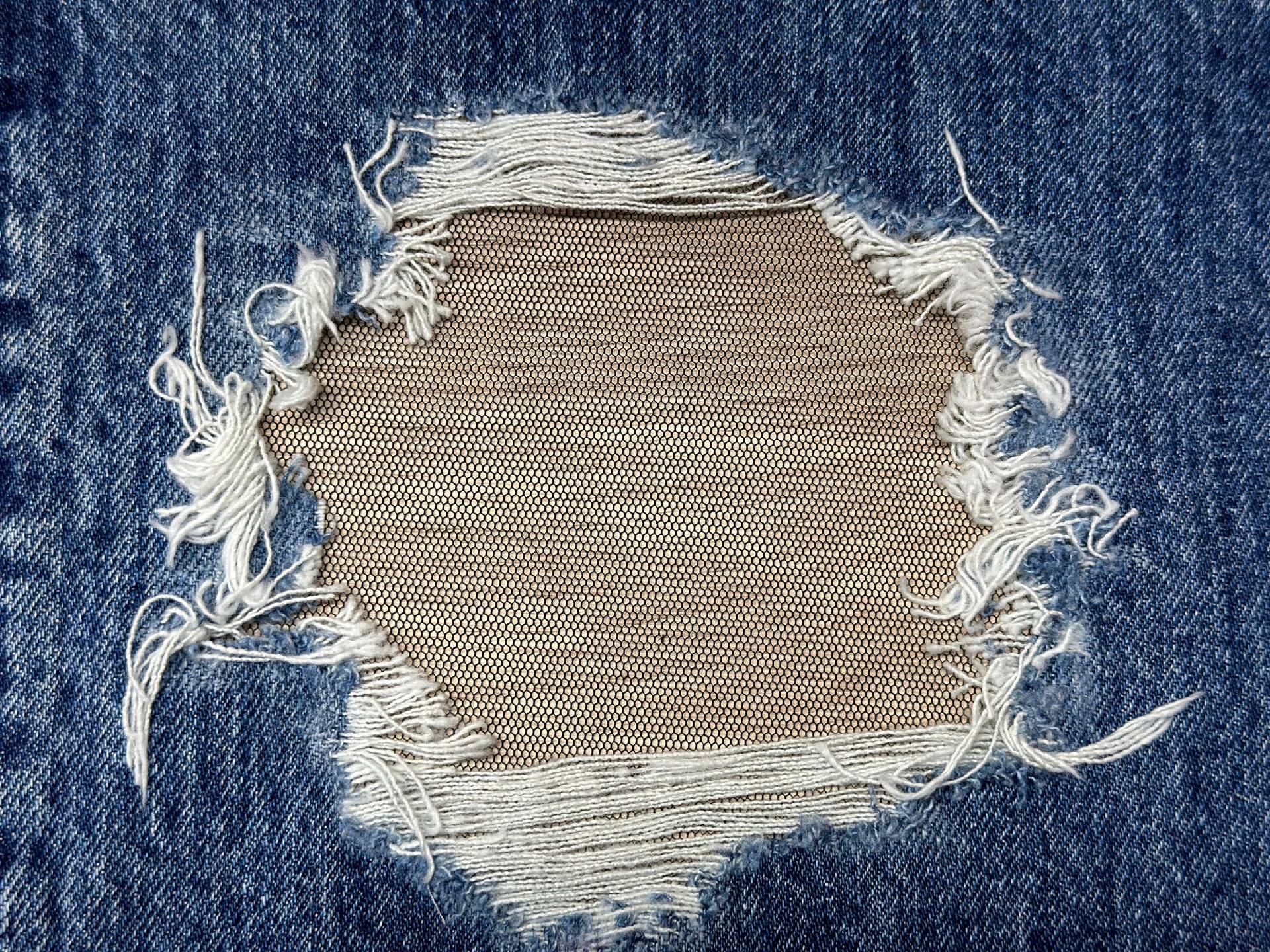 Fischnetz-Spitze-Patch Für Denim-Löcher Schwarzes Loch-Patch von FunnyPatches