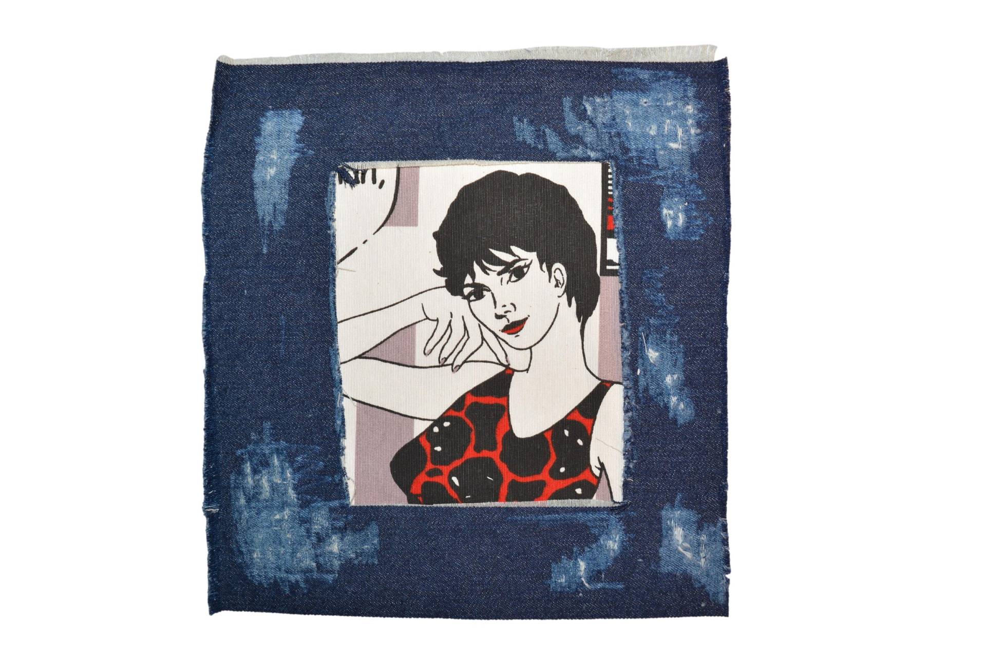 Großer Flicken Für Jacken. Denim Aufnäher Frauen Aufbügler Größe 25x28cm von FunnyPatches