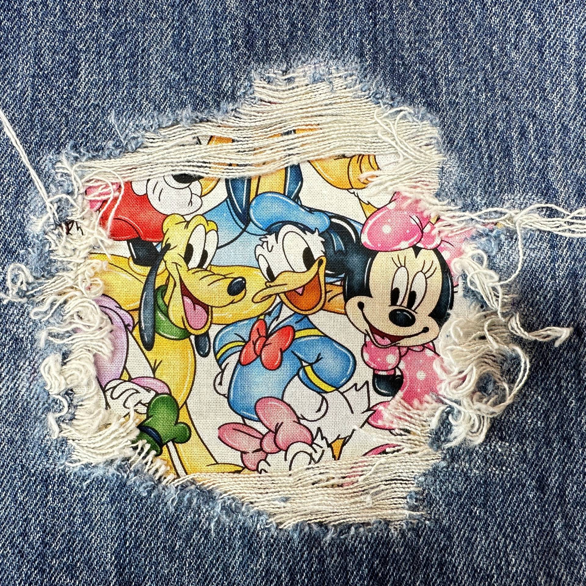 Micky Maus Denim Aufnäher - Upcycled Jeans, Kleidung Reparatur von FunnyPatches