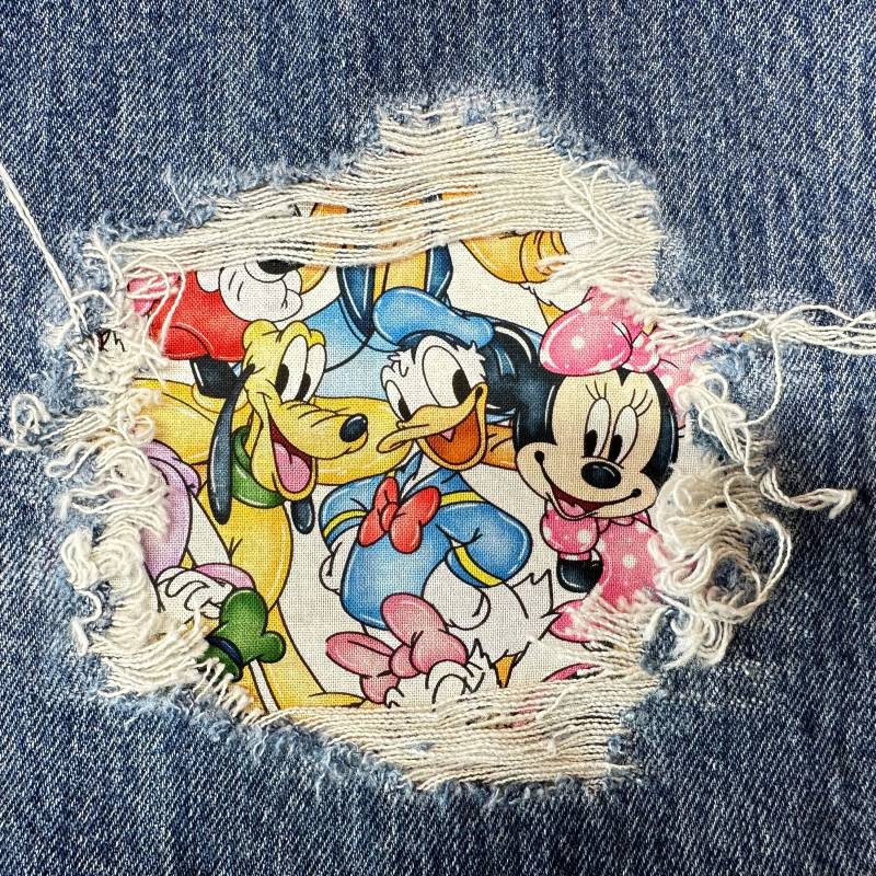 Micky Maus Denim Aufnäher - Upcycled Jeans, Kleidung Reparatur von FunnyPatches