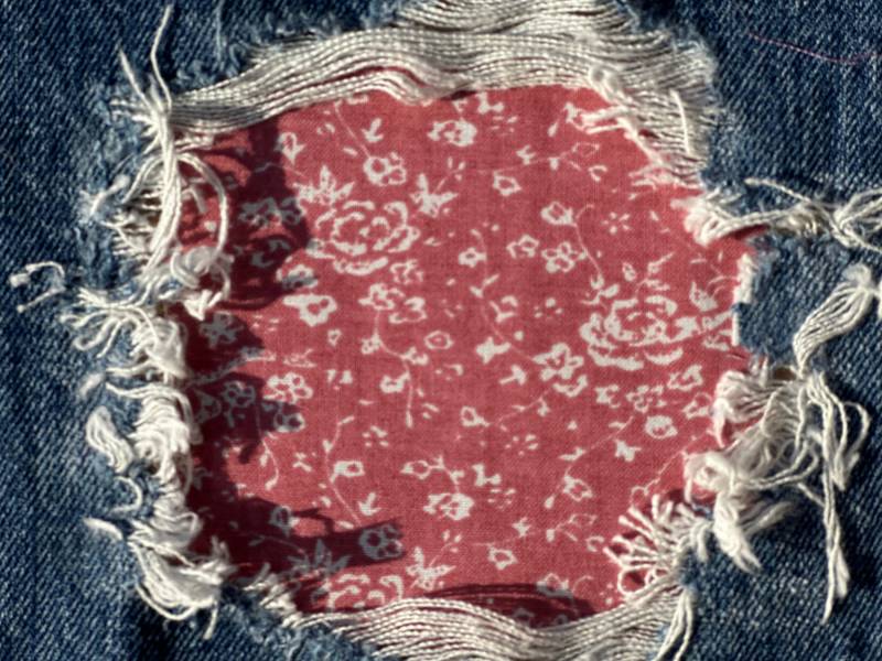 Vintage Kleine Blumen Peek A Boo Patch Aufbügler Für Jeans Löcher Knie Patches von FunnyPatches