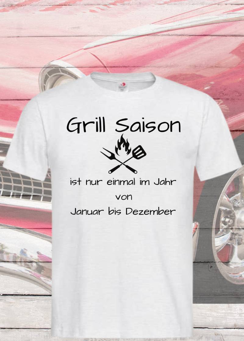 Grill Saison Ist Nur Einmal Im Jahr T-Shirt Januar Bis Dezember Unisex von FunnyZoomStore