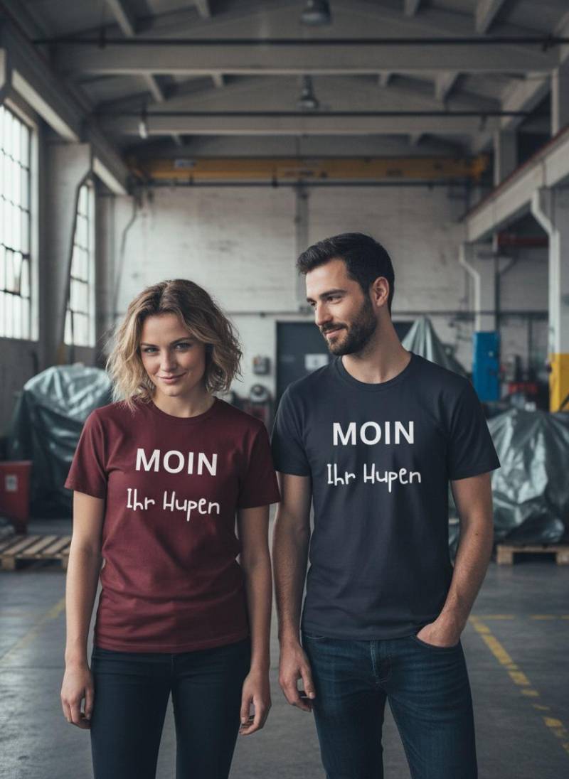 Moin Ihr Hupen T-Shirt Witziges Statement Shirt Lustiges Geschenk Freizeit Unisex von FunnyZoomStore
