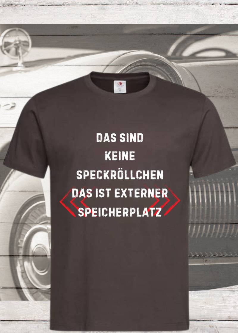 T-Shirt "Das Sind Keine Speckröllchen, Das Ist Externer Speicherplatz' - It Nerd Humor T-Shirt "Das Sind Keine Speckröllchen, Das Ist Externer Speicherplatz' - It Nerd Humor von FunnyZoomStore