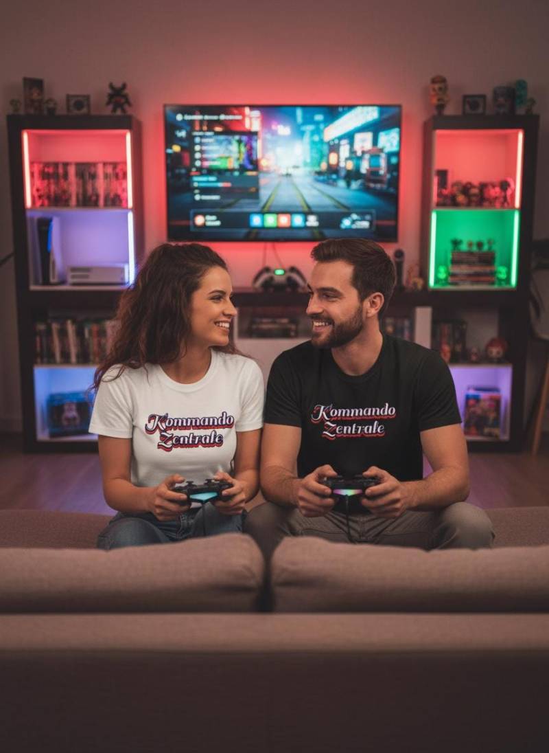 T-Shirt Kommando Zentrale Geschenkidee Für Gamer Witziges Mit Spruch Lustiges Unisex von FunnyZoomStore