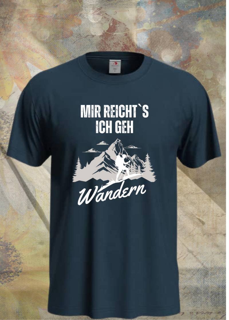 T-Shirt "Mir Reichts Ich Geh Wandern' - Witziges Wanderer Geschenk Unisex von FunnyZoomStore