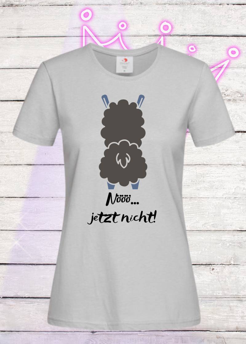 T-Shirt Nööö Jetzt Nicht - Witziges Lama Shirt Mit Spruch von FunnyZoomStore