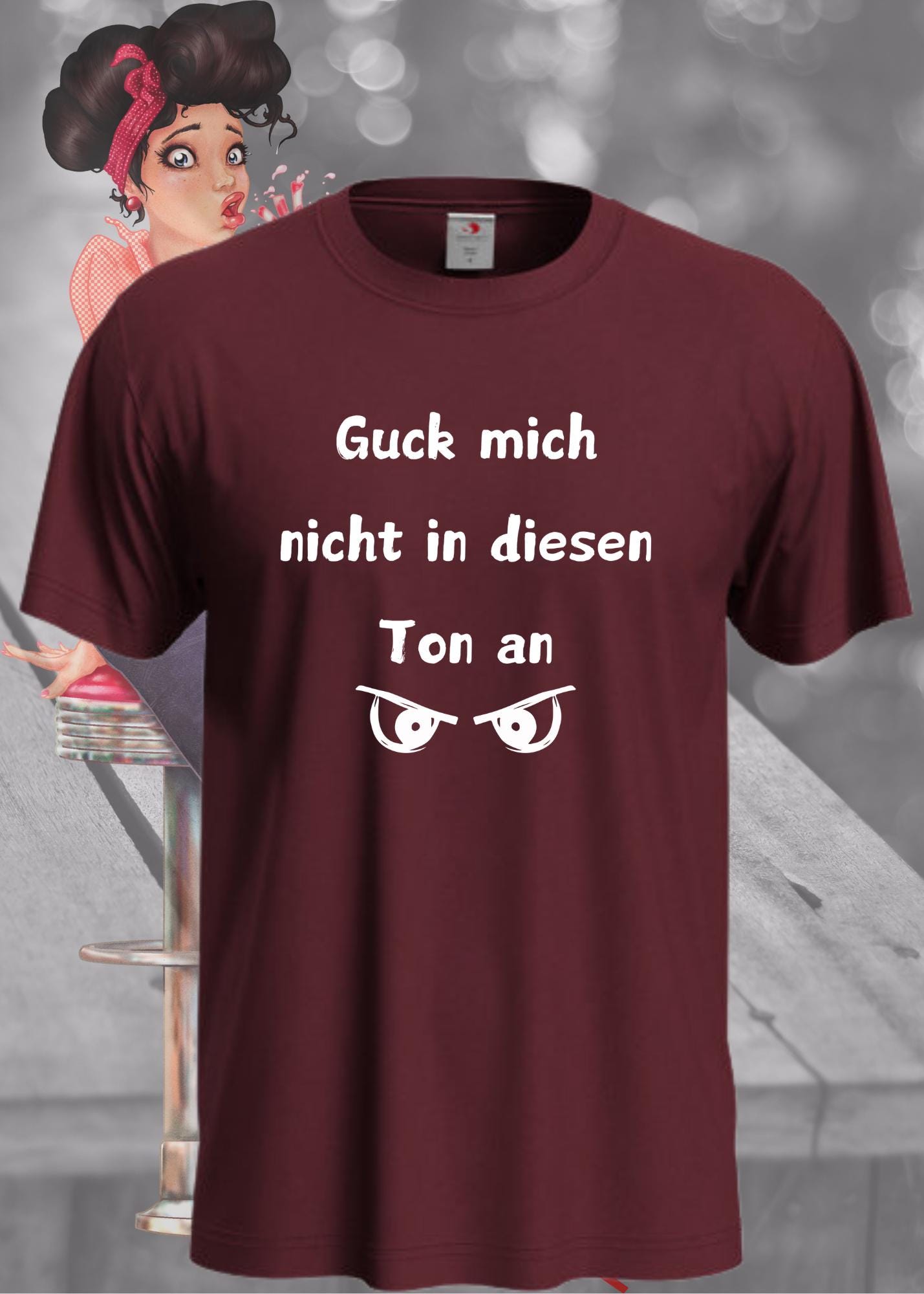 Unisex T-Shirt "Guck Mich Nicht in Diesem Ton An' - Witziges Statement Shirt Unisex T-Shirt "Guck Mich Nicht in Diesem Ton An' - Witziges Statement Shirt von FunnyZoomStore