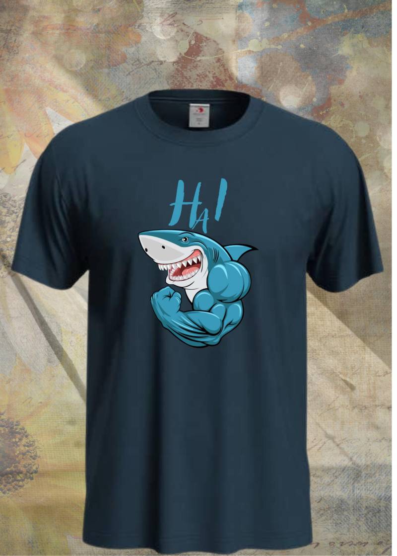 Unisex T-Shirt "Hai Hi' | Lustiges Meerestier Fun-Shirt von FunnyZoomStore