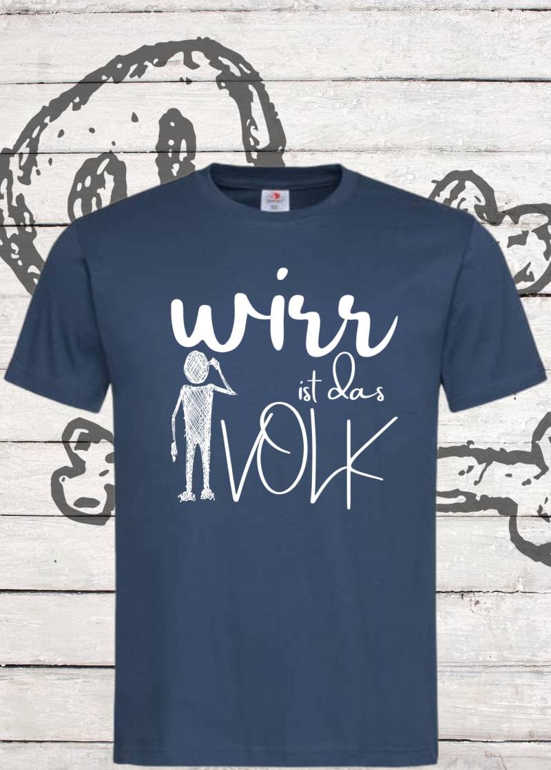 Unisex T-Shirt "Wirr Ist Das Volk' - Witziges Wortwitz Shirt von FunnyZoomStore